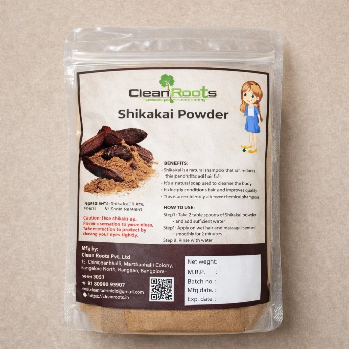 Herbal shikakai powder for healthy hair – Cleanroots